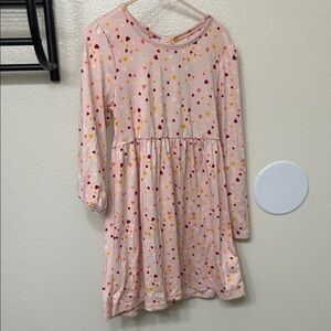 Charming Pink Kids Dress with Colorful Dots
